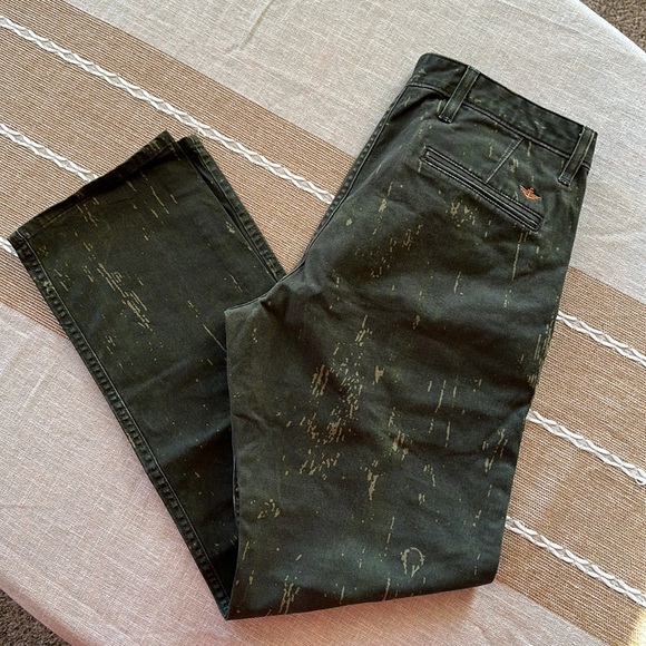 Dockers/Levi Strauss Alpha Green Graffiti Khaki Jeans size 34x32 Slim Tapered - Picture 10 of 16